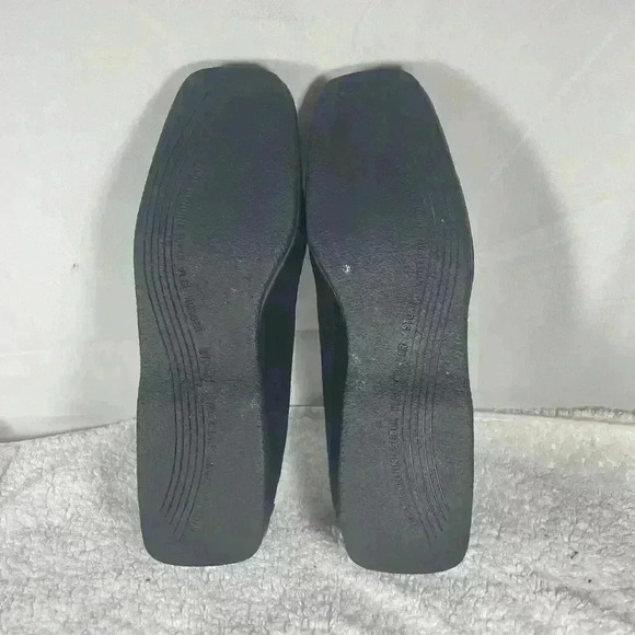 STUART Weitzman Palomino Zebrette Black Suede & Pony Hair Loafers Womens 8 - Picture 13 of 16